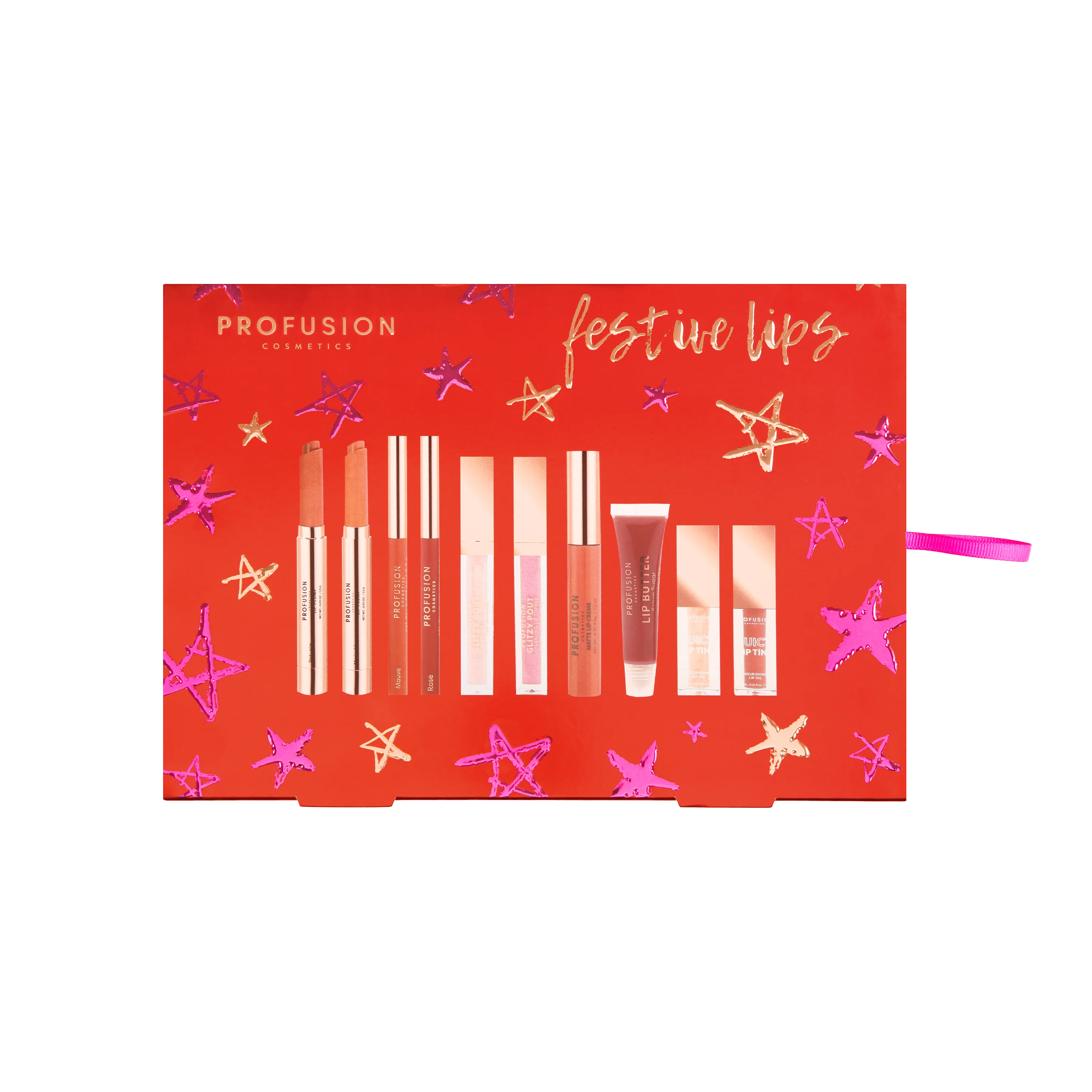 Crimson Festive Lips – 10-Piece Lip Collection - Image 2