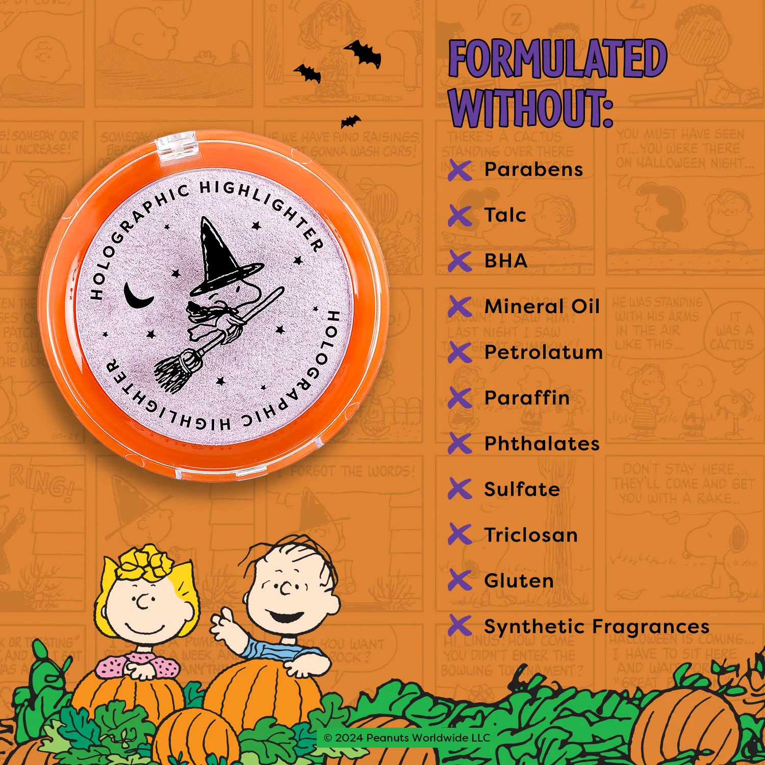Peanuts Halloween | Spooktacular Glow Holographic Highlighter - Image 8