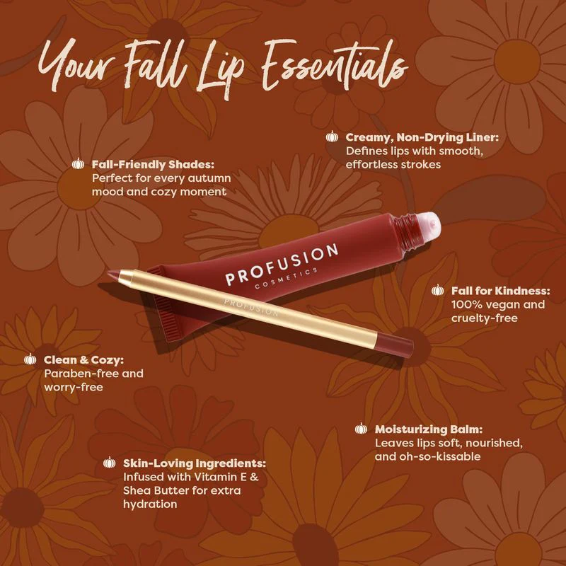 Pumpkin Spice | Cashmere Lips Lip Liner & Balm Duo - Image 10